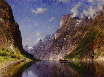 阿德爾斯滕 諾曼 View of a Fjord 阿德爾斯滕 諾曼 View of a Fjord